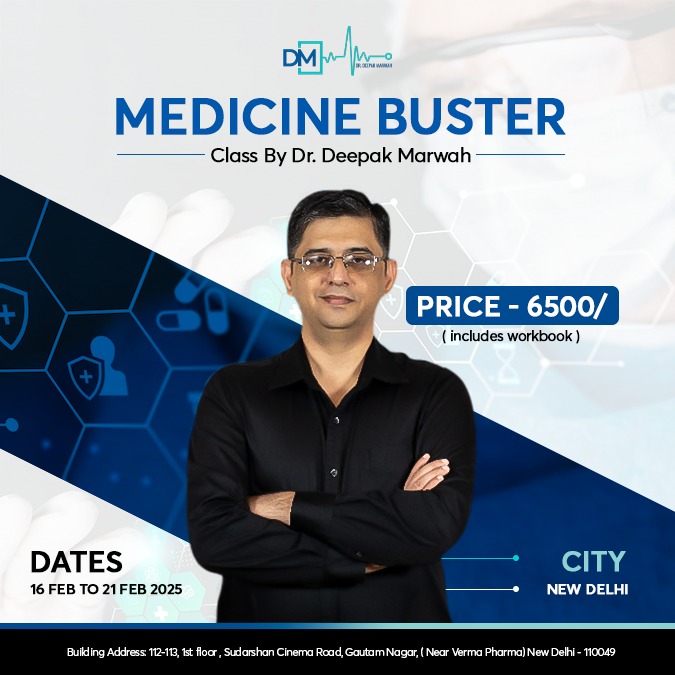 Medicine Buster Class with Dr deepak Marwah Kolkata City